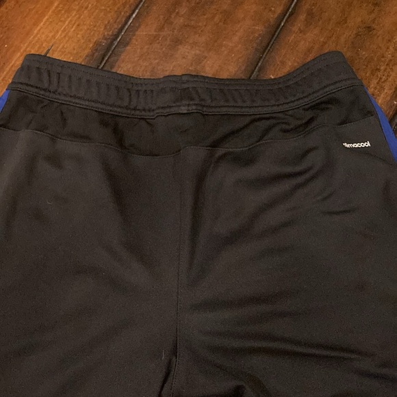 Small Adidas Climacool Black and Blue Athletic Pants with Pockets - Picture 12 of 15